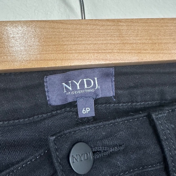 NYDJ Barbara Bootcut Jeans- Black, Petite 6 - Picture 2 of 7